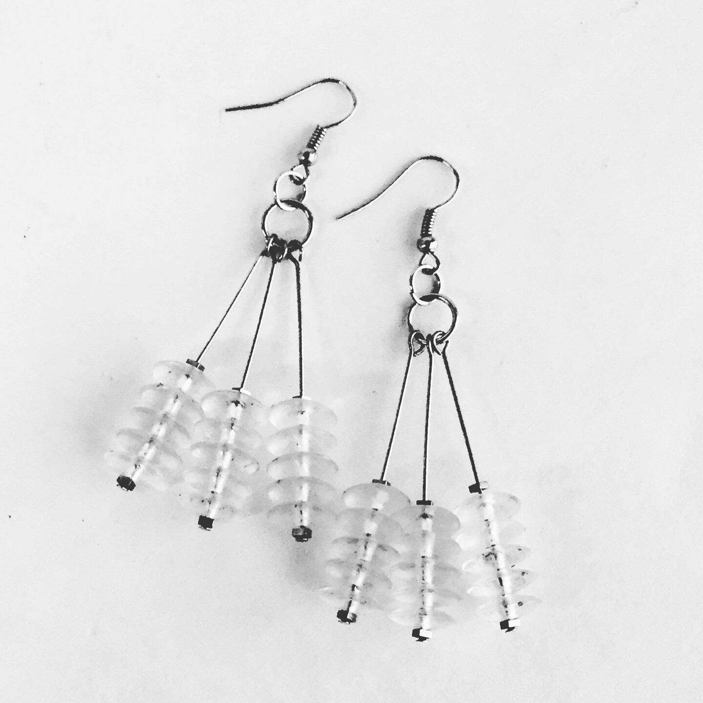 the META || Upcycled Statement Earrings