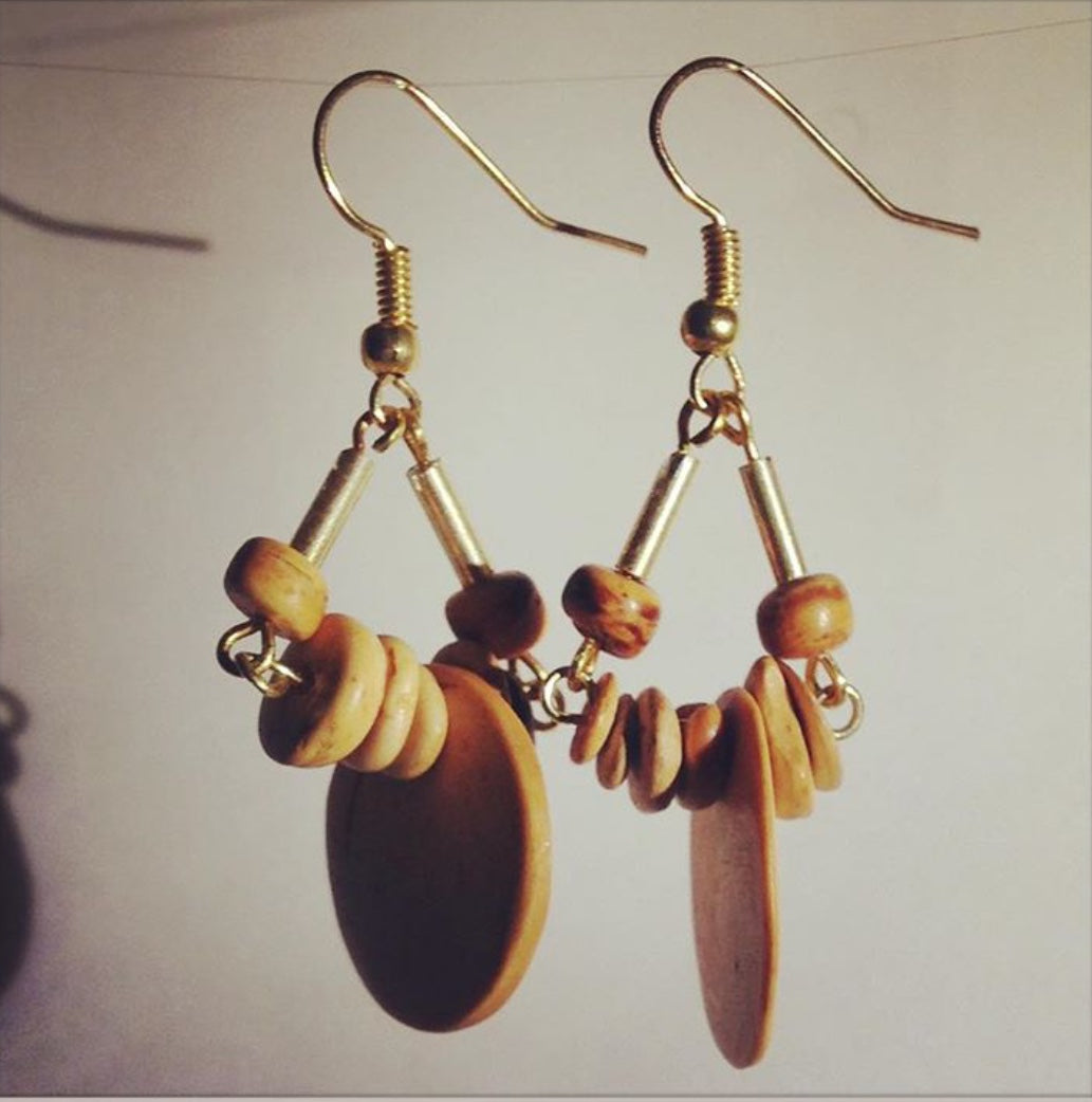 the TREKANT || Upcycled Drop Earrings